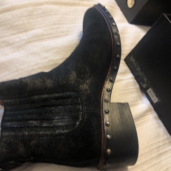 Coach Black Anthracite  Suede Boots - Picture 2 of 4
